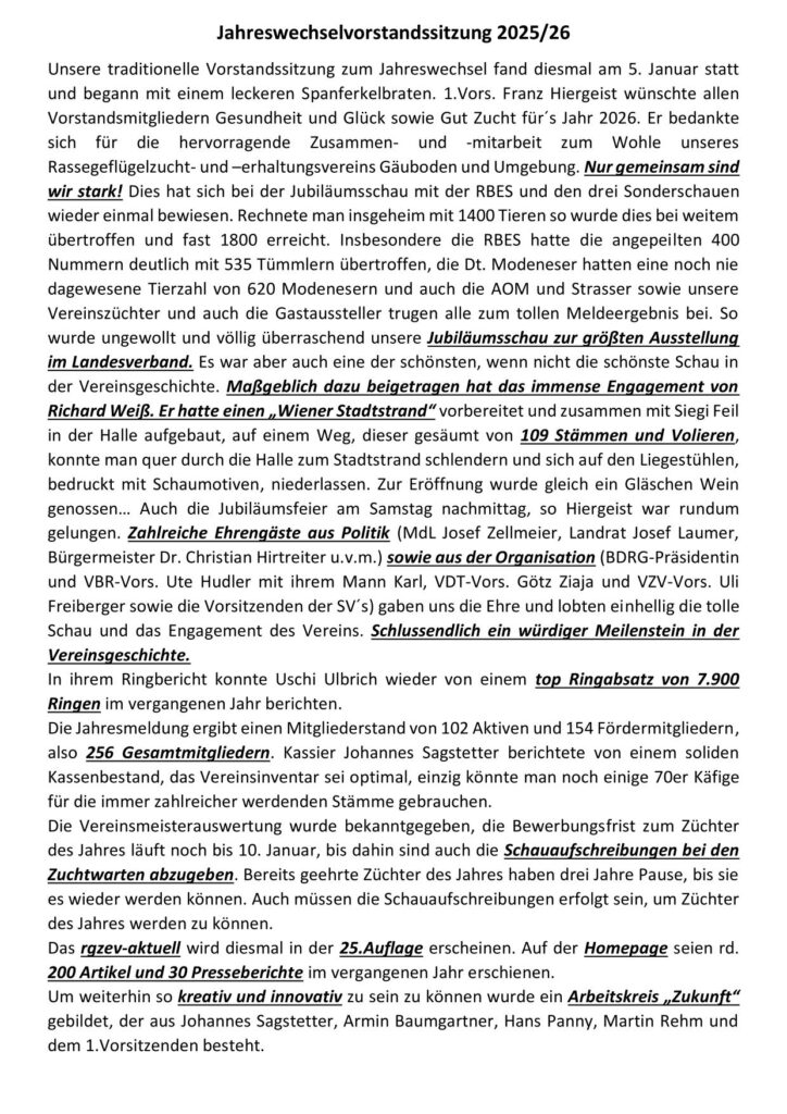 1 Jahreswechselvorstandssitzung 2025 01